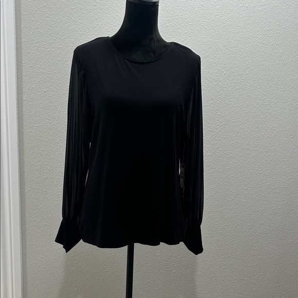 Vince Camuto Black Long Sleeve Blouse - Picture 1 of 7
